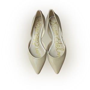 Sam Edelman Rodney Patent Leather D’orsay Pointed Toe Flats